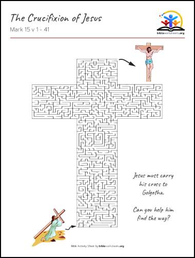 The Crucifixion of Jesus - Bible Activities