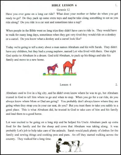 Abraham & Sarah - Bible Lessons